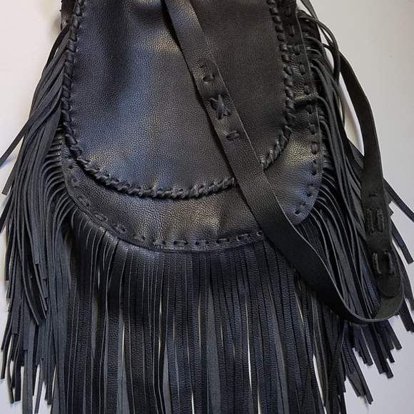 Genuine Leather "Black Motto" Bag - Picture 6 of 6